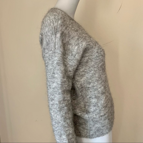 & OTHER STORIES Mohair Wool Blend Crewneck Sweater Gray XS - Picture 8 of 14